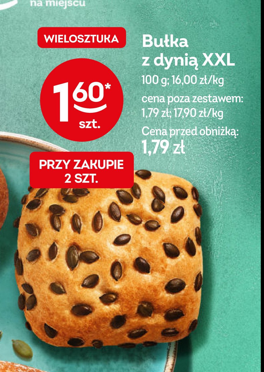 Bułka z dynią promocja w Żabka