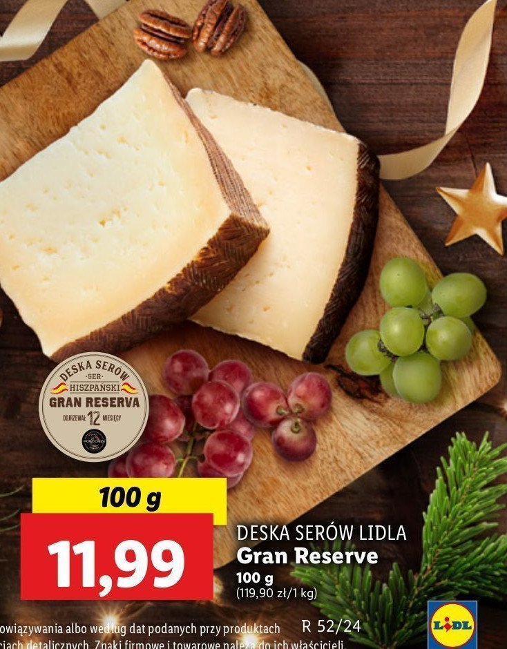 Gran reserva 12 msc Deska serów lidla promocja