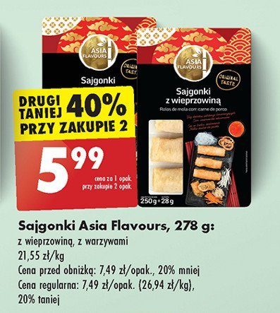 Sajgonki z warzywami Asia flavours promocja