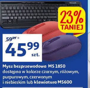 Mysz ms1850 niebieska Microsoft promocja