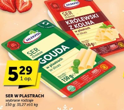 Ser w plastrach Królewski z Koła Mlekpol promocja w Groszek