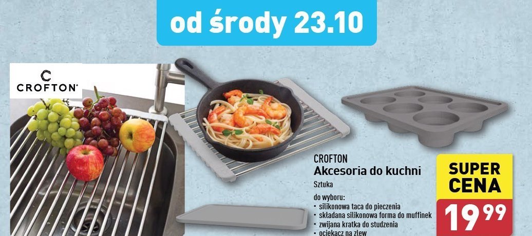 Ociekacz na zlew Crofton promocja w Aldi