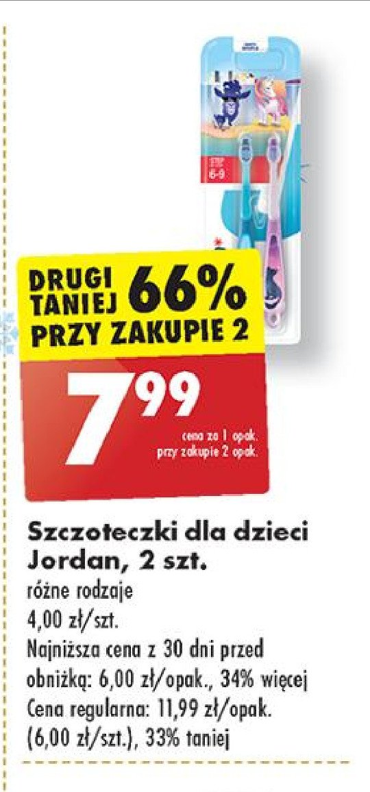 Szczoteczka do zębów 6-9 lat Jordan step by step promocja