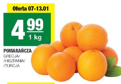 Pomarańcza Grecja/Hiszpania/Turcja promocja w SPAR