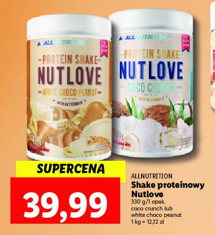 Protein shake nutlove coco crunch Allnutrition promocja