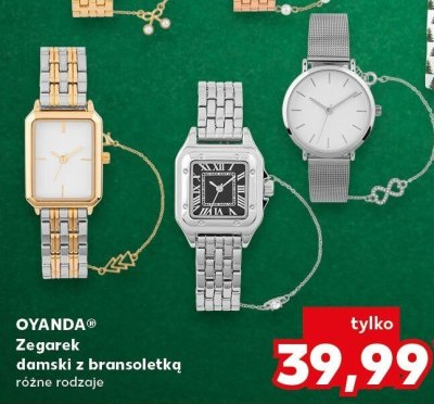 Zegarek damski z bransoletką różne rodzaje promocja w Kaufland