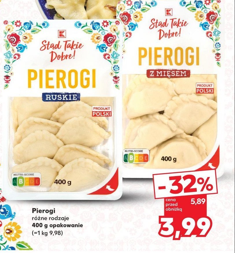 Pierogi ruskie K-classic stąd takie dobre! promocja