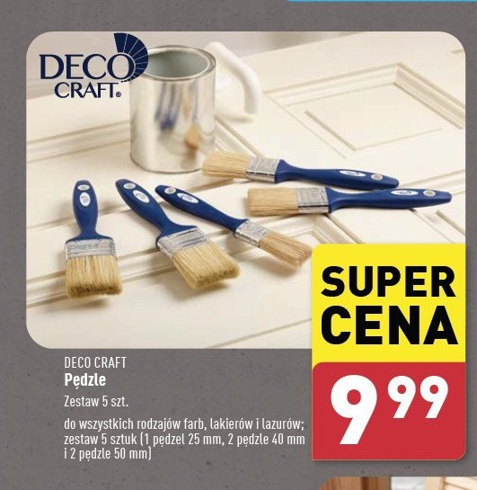 Zestaw pędzli Deco craft promocja