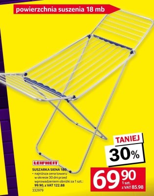 Suszarka LEIFHEIT SUSZARKA SIENA 180 promocja w Selgros