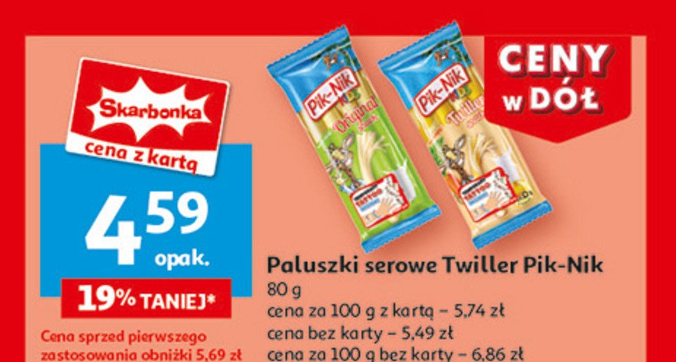 Paluszki serowe original Pik-nik kids promocja