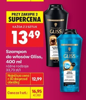 Szampon do włosów Gliss, 400 ml promocja w Biedronka