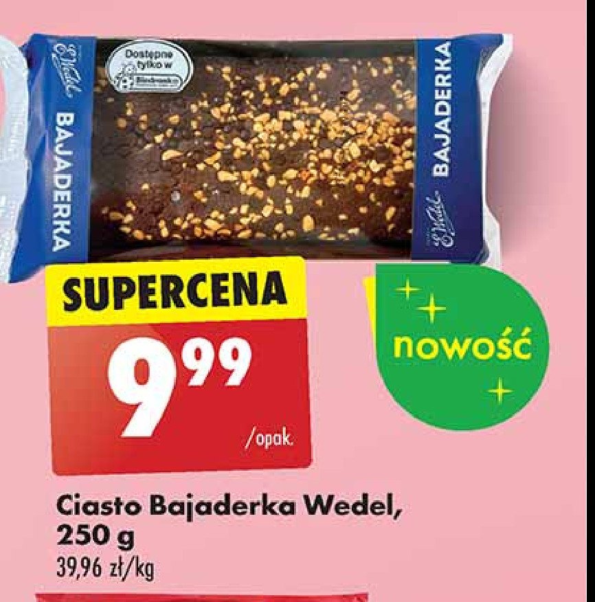 Ciasto bajaderka E. wedel promocja