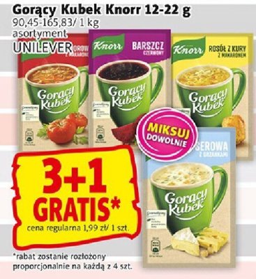 Gorący Kubek Knorr 12-22 g UNILEVER promocja w Prim Market
