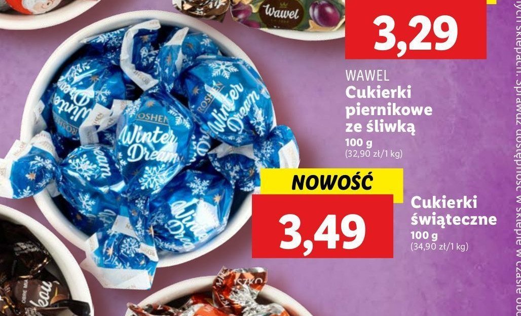 Cukierki winter dream Roshen promocja