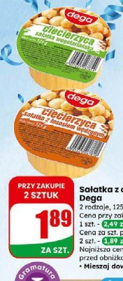 Sałatka z ciecierzycą i łososiem wędzonym promocja w Dino