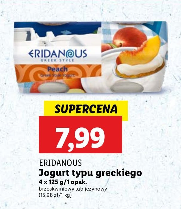 Jogurt grecki z jeżyną Eridanous promocja