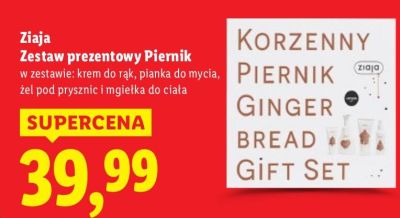 Zestaw prezentowy Piernik Ziaja promocja w Lidl