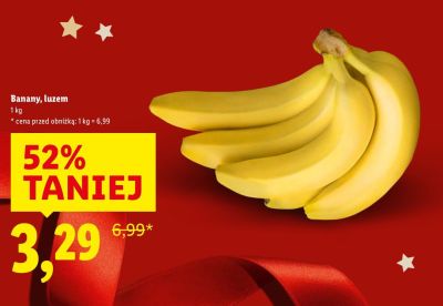 Banany luzem promocja w Lidl