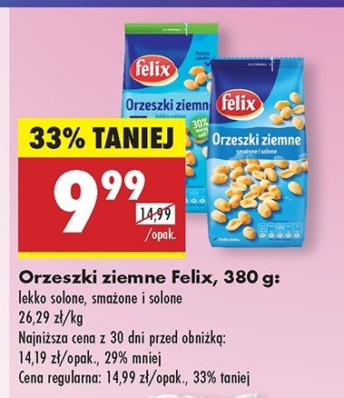 Orzeszki ziemne lekko solone Felix promocja