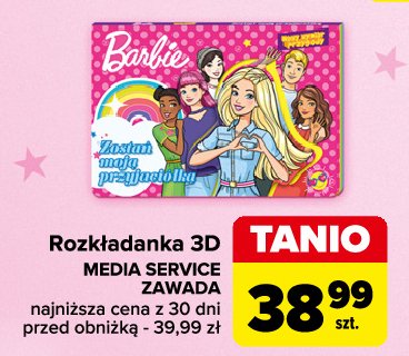 Rozkładanka 3d barbie MEDIA SERVICE promocja w Carrefour