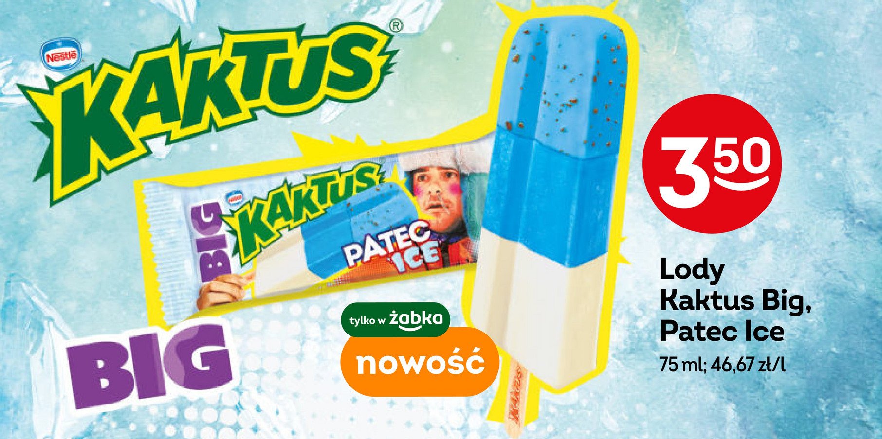 Lód patec Nestle kaktus promocja w Żabka