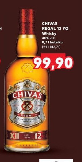 Whisky Chivas regal 12 promocja w Kaufland