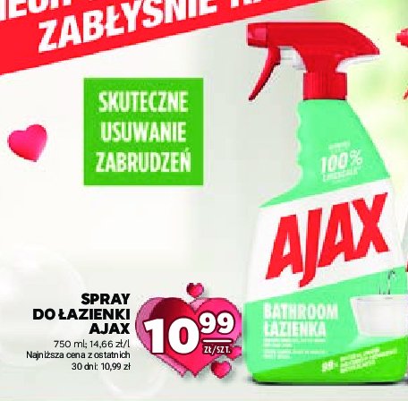 Spray do czyszczenia łazienki Ajax bathroom Ajax . promocja