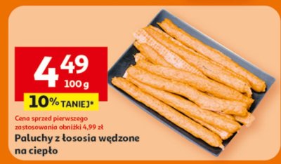Pałuchy z łososia wędzone na ciepło promocja w Auchan