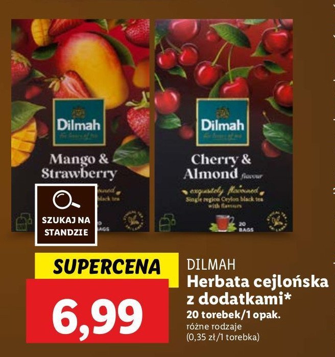 Herbata cherry & almond Dilmah promocja