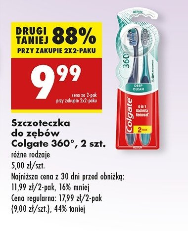 Szczoteczka do zębów soft Colgat deep clean promocja w Biedronka