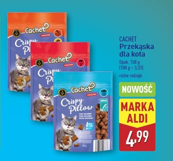 Przekąska dla kota z kurczakiem Cachet promocja w Aldi