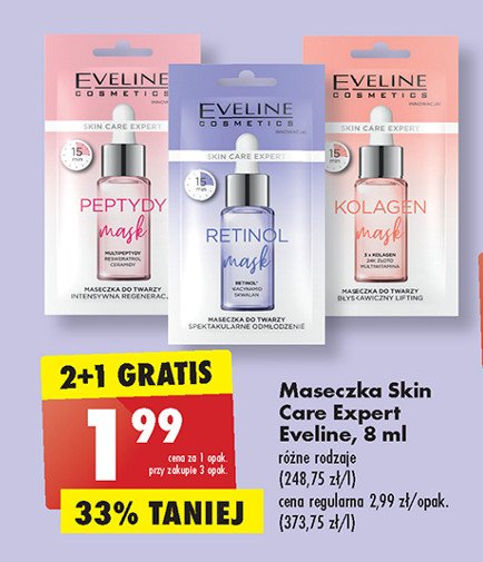 Maseczka kolagen Eveline cosmetics promocja