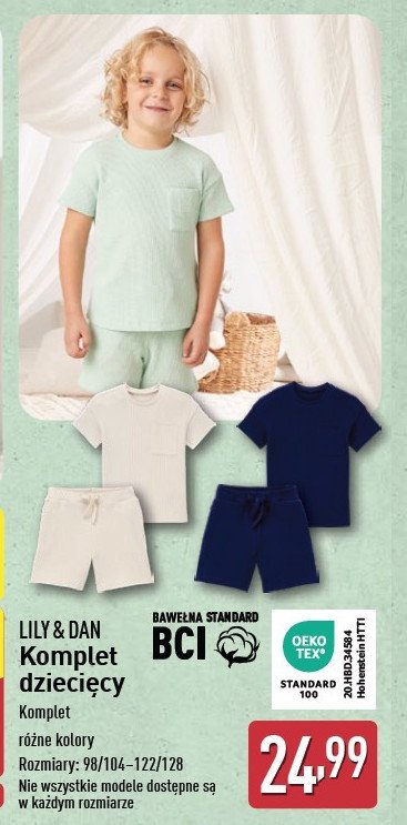 Komplet dziecięcy 98/104-122/128 Lily & dan promocja w Aldi