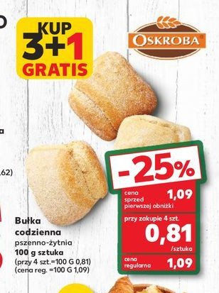 Bułka codzienna Oskroba promocja