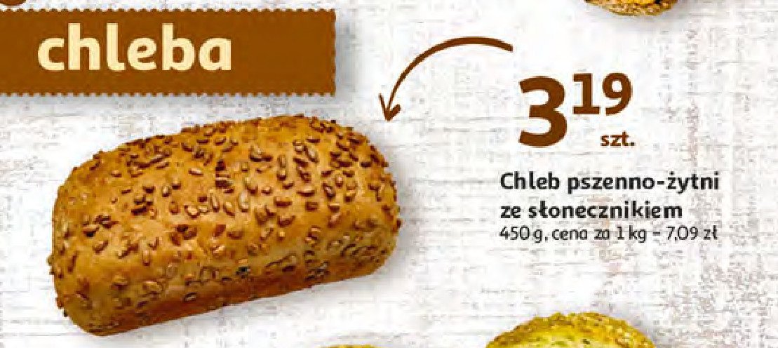 Chleb pszenno-żytni ze słonecznikiem promocje