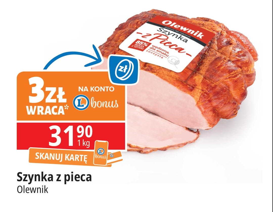 Szynka z pieca Olewnik promocja w Leclerc