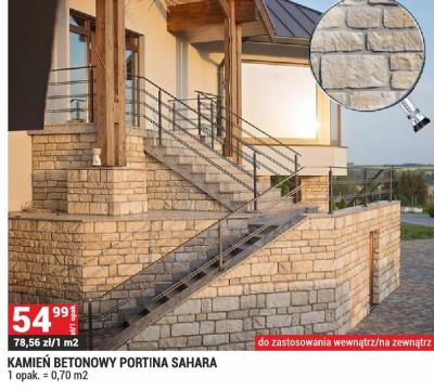 Kamień dekoracyjny betonowy Portina Sahara promocja w Merkury Market