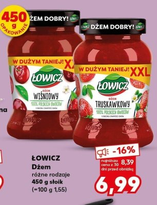 Dżem różne rodzaje 450g słoik promocja w Kaufland
