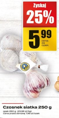 Czosnek siatka 250 g promocja w Supeco