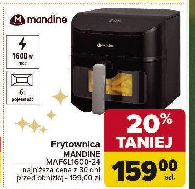 Frytkownica maf6l1600-24 Mandine promocja