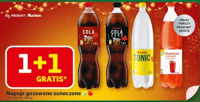 Napój gazowany Auchan Cola Zero 1.5l promocja w Auchan