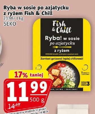 Ryba w sosie po azjatycku z ryżem Fish & Chill SEKO promocja w Prim Market