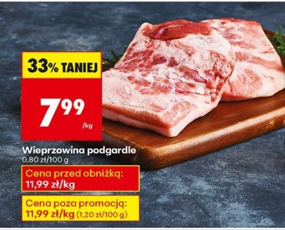 Wieprzowina podgardle promocja w Biedronka