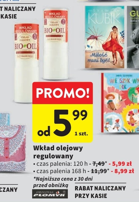 Wkład olejowy 168 h promocja