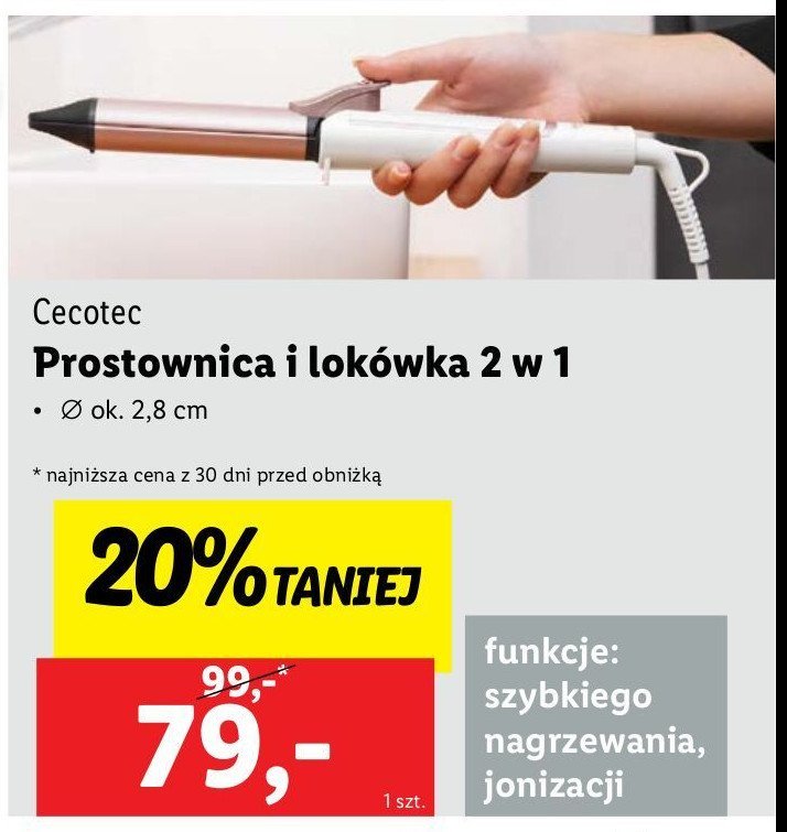 Prostownico-lokówka 2w1 CECOTEC promocja