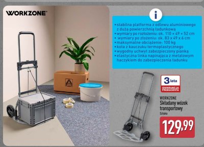 Składany wózek transportowy promocja w Aldi