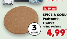 Podkładki korkowe Spice&soul promocja w Kaufland