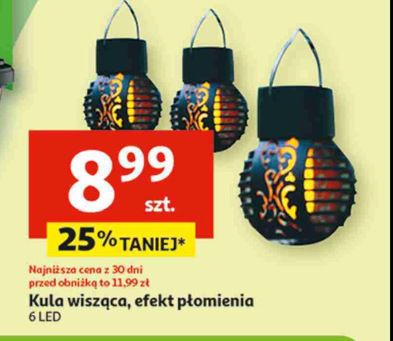 Kula wisząca z efektem płomienia promocja