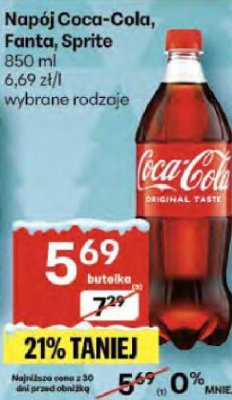 Cola promocja w Delikatesy Centrum