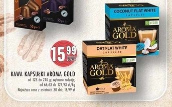 Kawa kapsułkowa coconut flat white Aroma gold promocja
